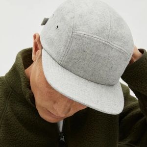 Everlane The Wool 5 Panel Gray Baseball Cap Hat